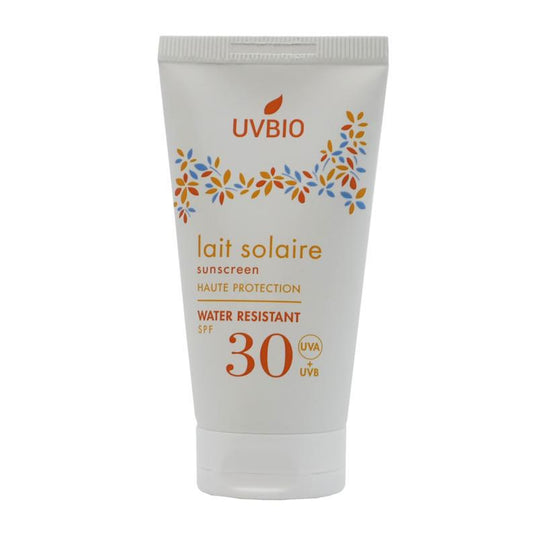Crème solaire UVBIO SPF 30 résistante à l'eau 50 ml