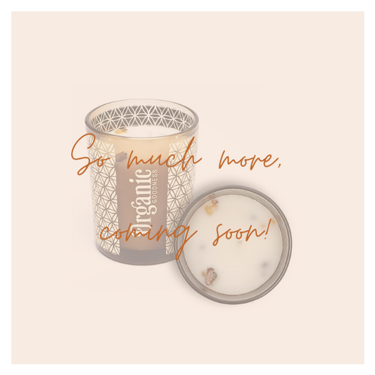 Organic Goodness sojawas kaars, met natuurlijke smudge kruiden en essentiële olieën.