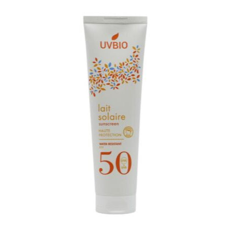 Crème solaire UVBIO SPF 50 BIO résistante à l'eau - 100 ml