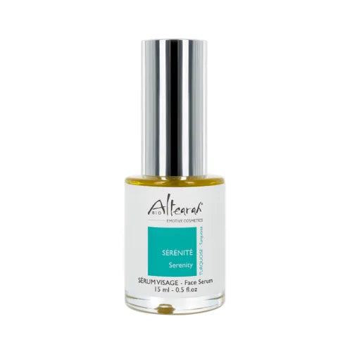 Verpakking Altearah Turquoise Serenity face serum biologisch en natuurlijk
