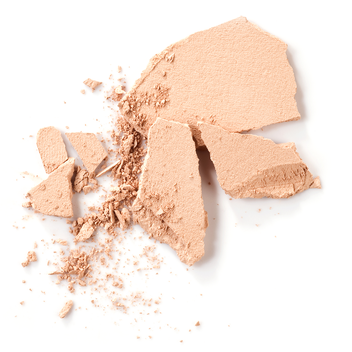 Détail de la texture naturelle de la poudre compacte Couleur Caramel Light Beige