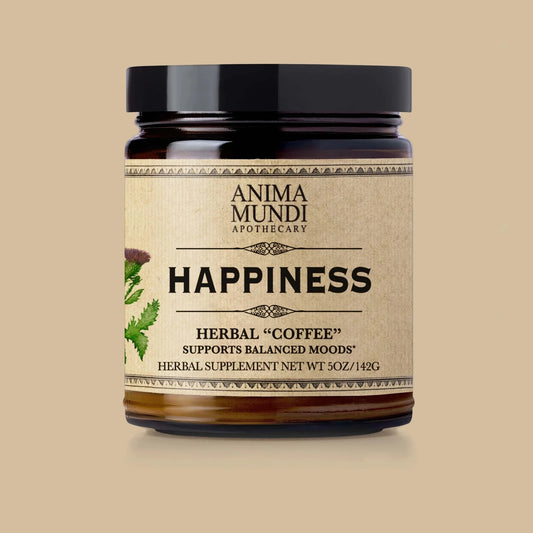 Dit superpoeder bevat belangrijke kruiden die we 'gelukskruiden' noemen omdat ze ons blij en opgewekt maken.