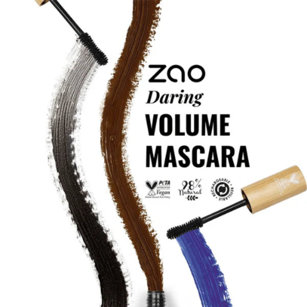 Zao Mascara Volume Audacieux Noir Intense 240-7 ml
