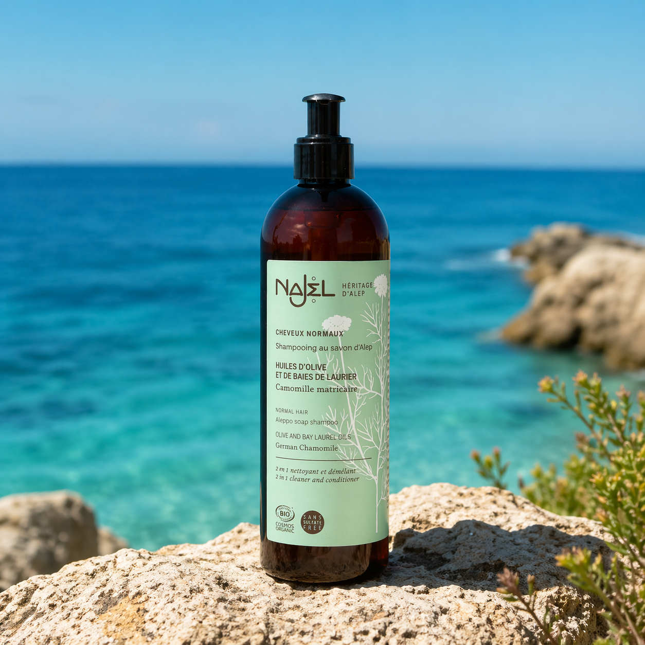 Najel shampoo natuurlijk zee rots sfeer