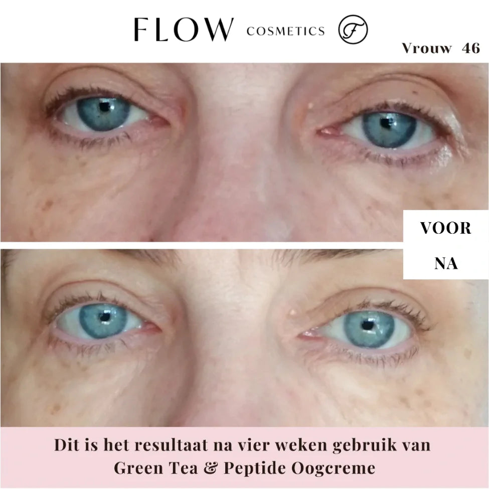 Crème contour des yeux au thé vert et aux peptides - Flow Cosmetics