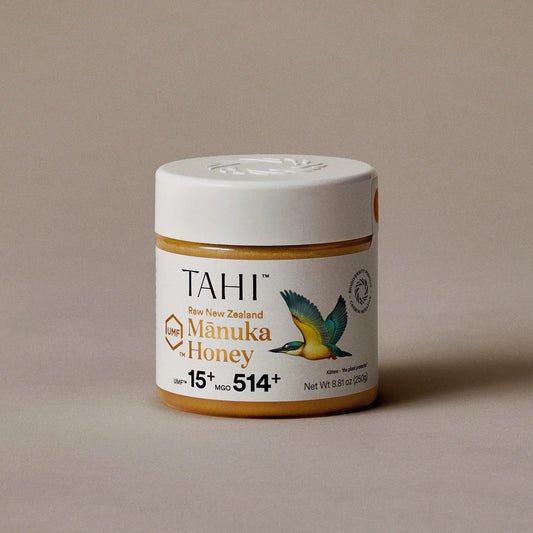 100% rauwe en ongepasteuriseerde Nieuw-Zeelandse Manukā honing.