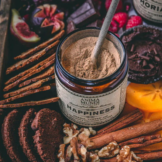 Het bevat een aantal van de beste kruiden waarvan is onderzocht dat ze een gevoel van vrede en geluk versterken