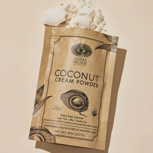 Dit poeder is heerlijke luxe, zacht en romig en gemaakt van puur kokosvlees. Het zit vol gezonde oliën en vezels, kokosvlees.