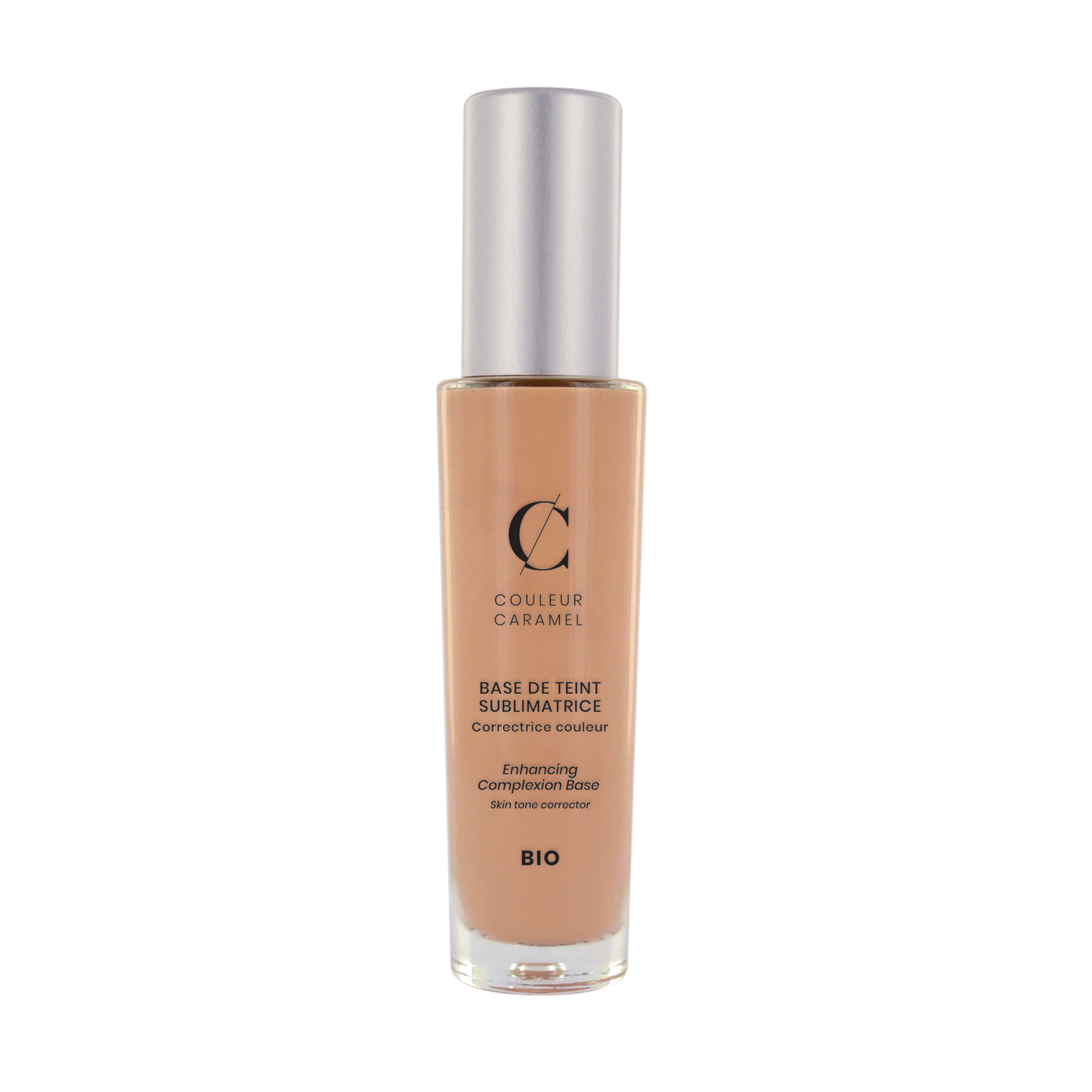 Happy met je huid door deze fijne Skin Tone Corrector van Couleur Caramel Een onmisbaar product om je huid voor te bereiden en te perfectioneren.