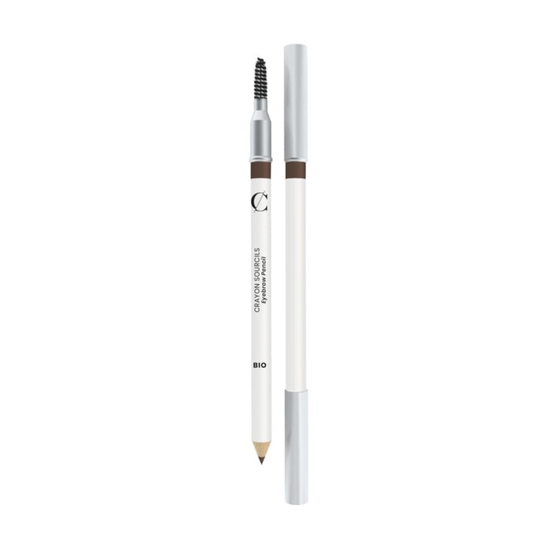 Couleur Caramel Bio Wenkbrauwpotlood N°129 Donkerbruin met borsteltje