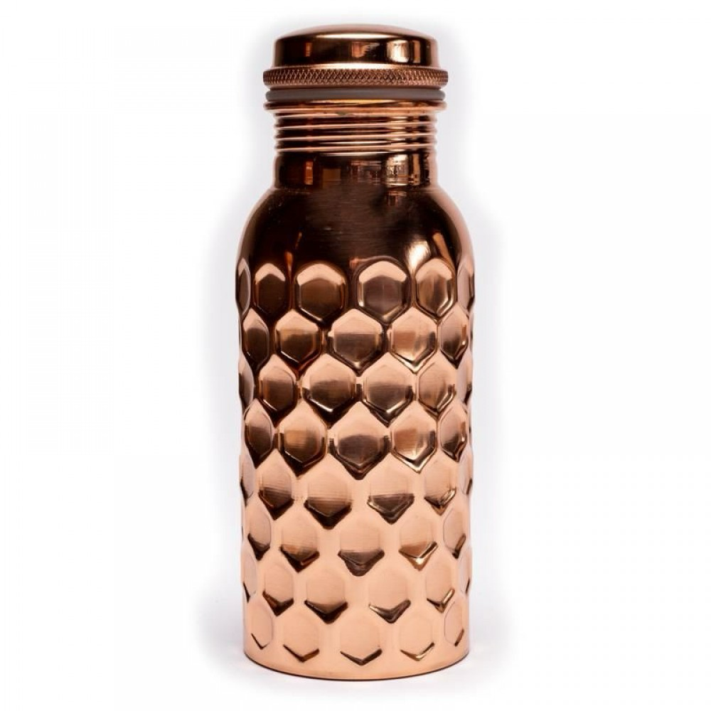 Koperen Drinkfles Gehamerd 500ml