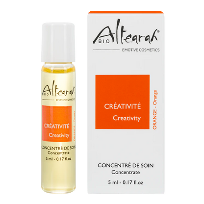 Altearah Concentrate Orange Creativity 5 ml, huile d'aromathérapie naturelle pour l'énergie, la créativité et l'équilibre émotionnel