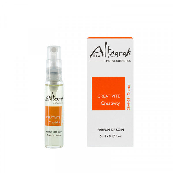 Altearah Orange Creativity parfum activeert energie tijdens dagelijks ritueel