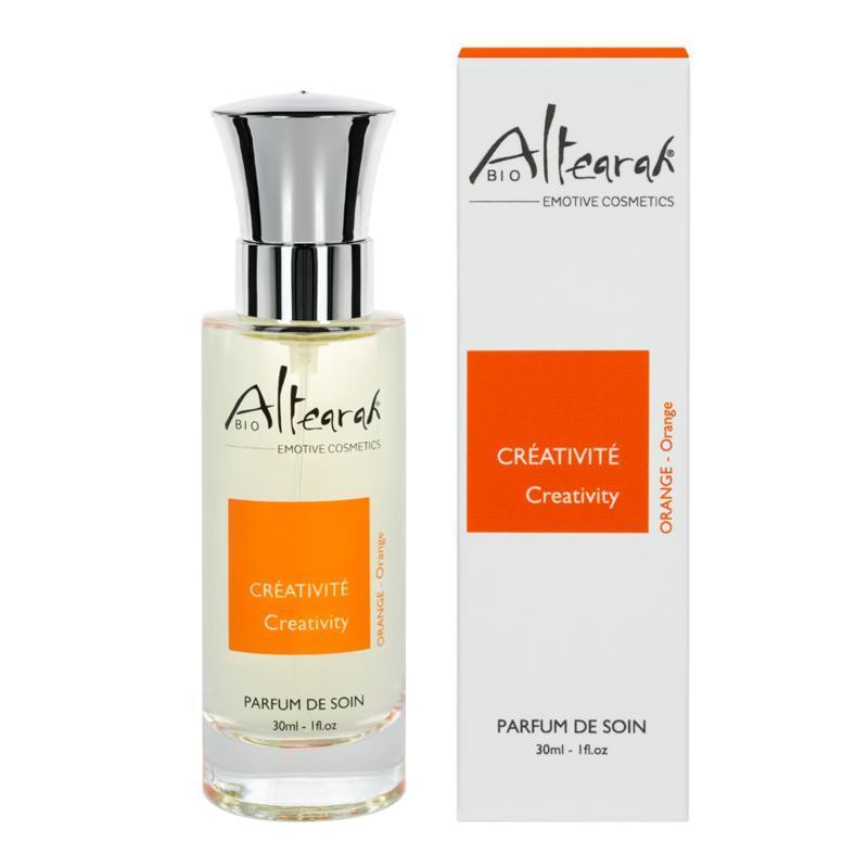 Altearah Orange Creativity parfum activeert energie tijdens dagelijks ritueel