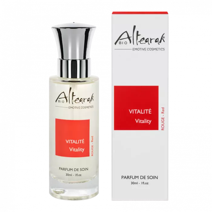 Altearah Red Vitality parfum activeert energie tijdens dagelijks ritueel