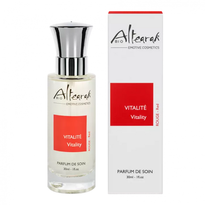 Altearah Red Vitality parfum activeert energie tijdens dagelijks ritueel