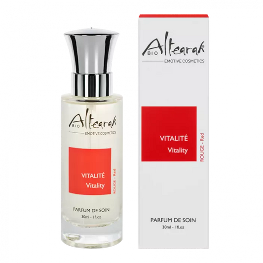 Altearah Red Vitality parfum activeert energie tijdens dagelijks ritueel