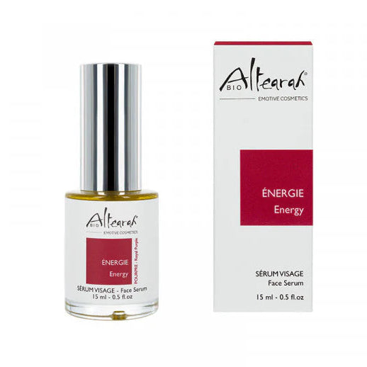 Altearah Energy face serum paars 15ml natuurlijk serum voor energie en stralende huid