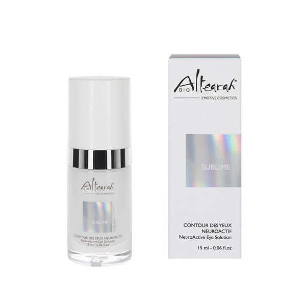 Altearah Sublime oogserum met verpakking biologische skincare voor versteviging en verzorging van de oogcontour