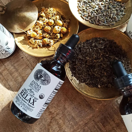 Relax tonic herbal blend with adaptogens, chamomile and lavender for relaxation