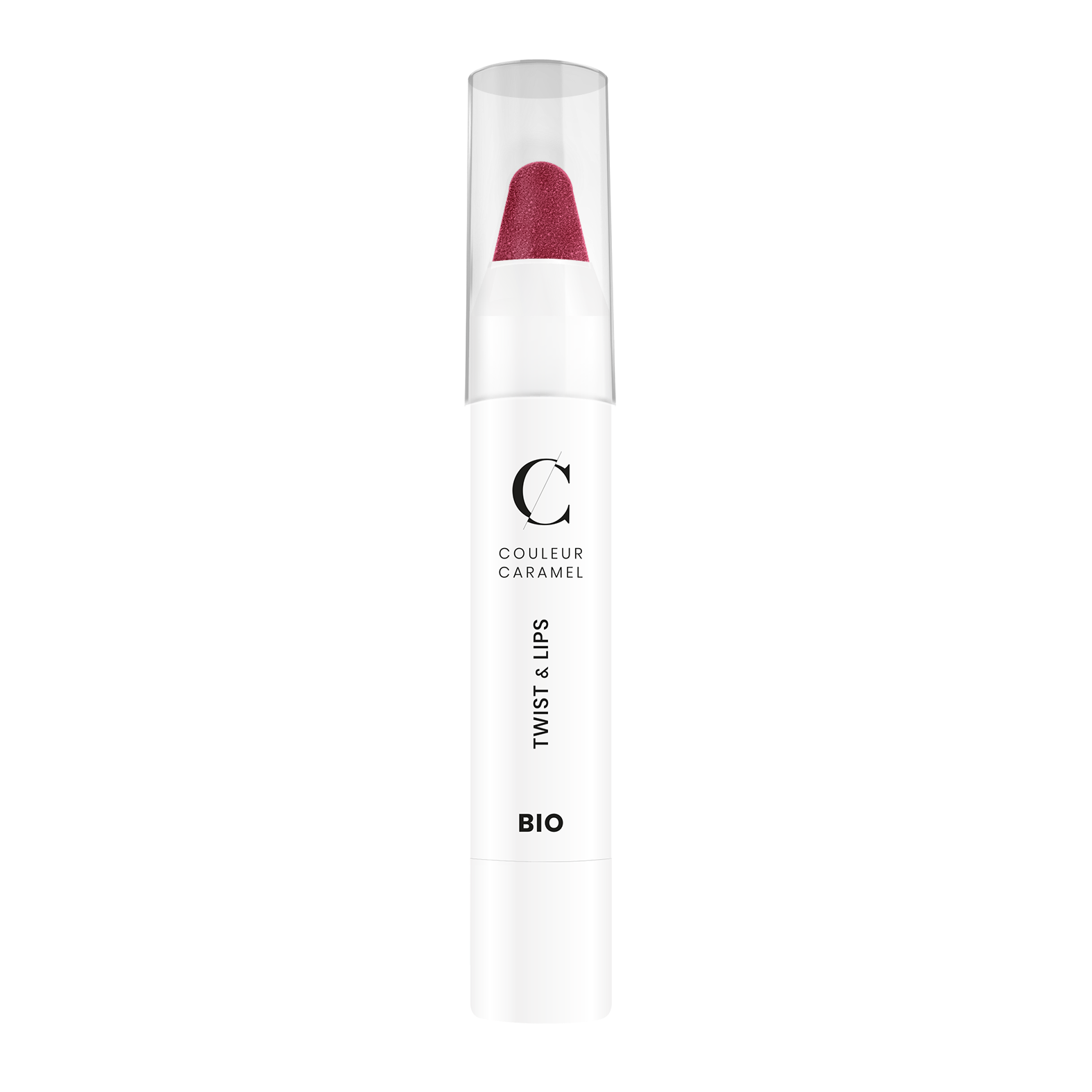 De Twist &amp; Lips van Couleur Caramel heeft meer stevigheid dan een normale lipstick en “smelt“ minder snel.