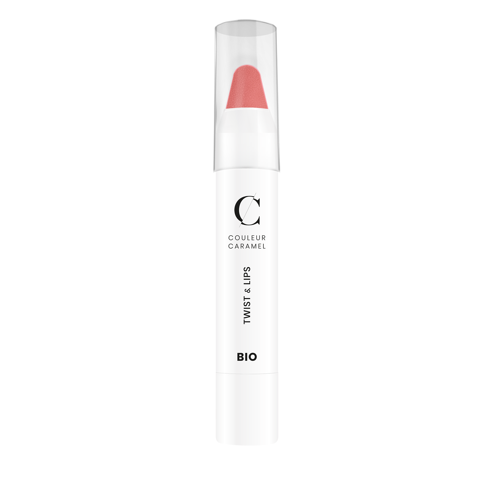 De Twist &amp; Lips van Couleur Caramel heeft meer stevigheid dan een normale lipstick en “smelt“ minder snel.