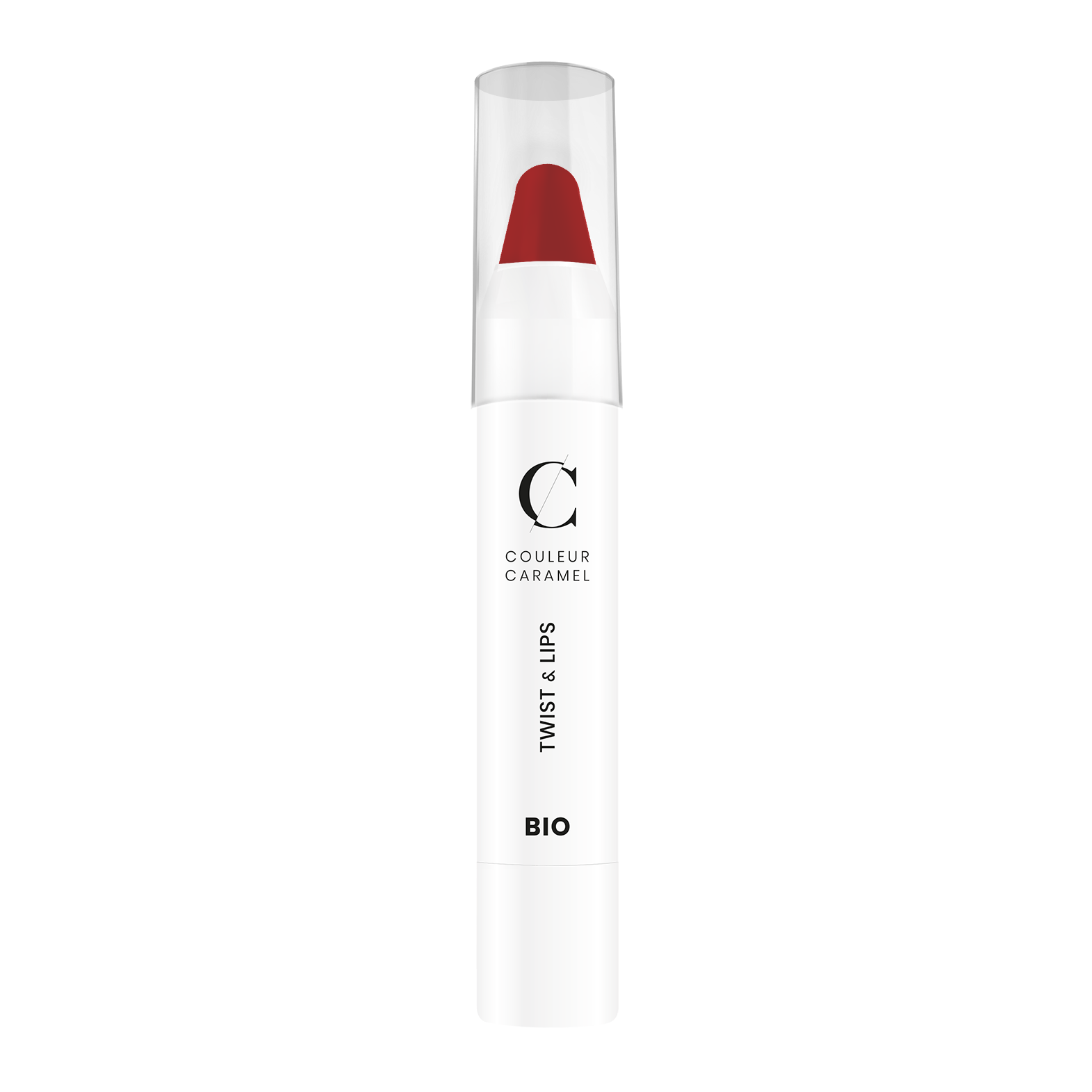 De Twist &amp; Lips van Couleur Caramel heeft meer stevigheid dan een normale lipstick en “smelt“ minder snel.