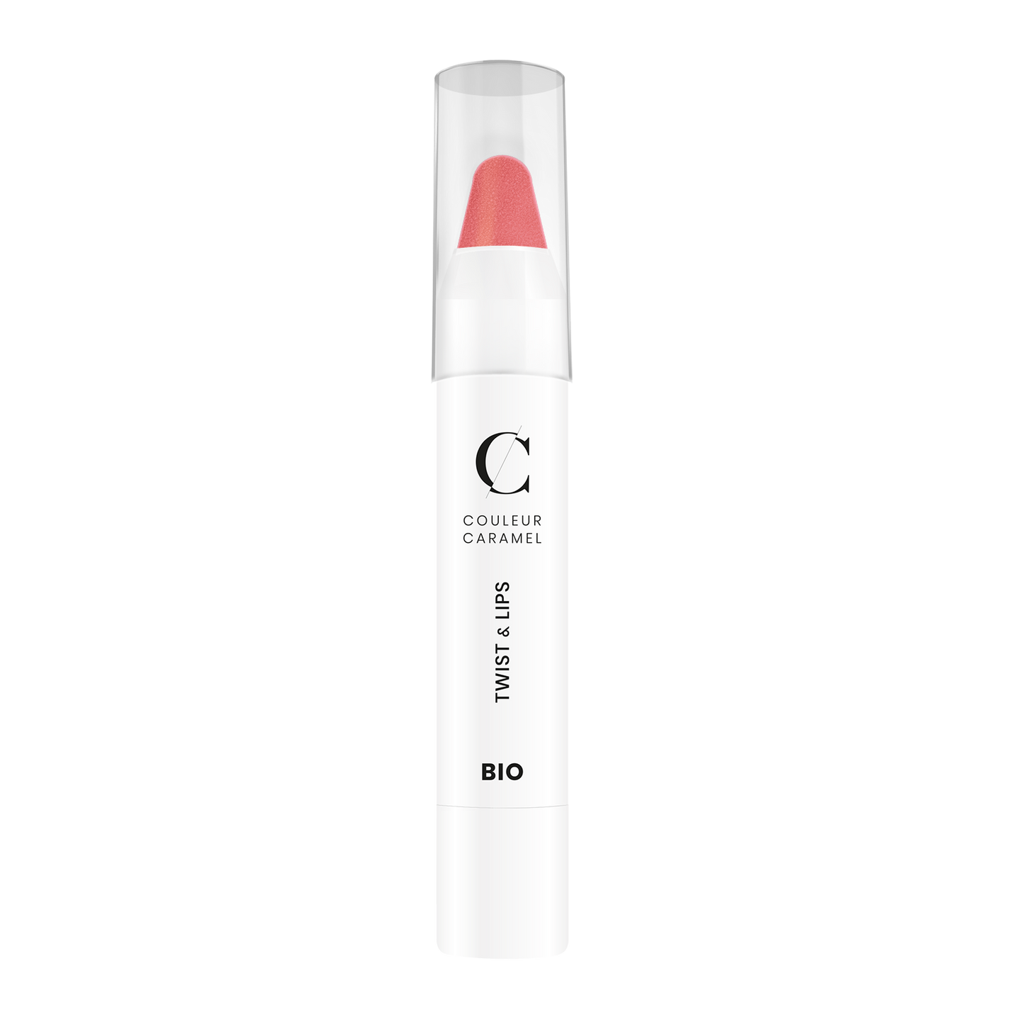 De Twist &amp; Lips van Couleur Caramel heeft meer stevigheid dan een normale lipstick en “smelt“ minder snel.