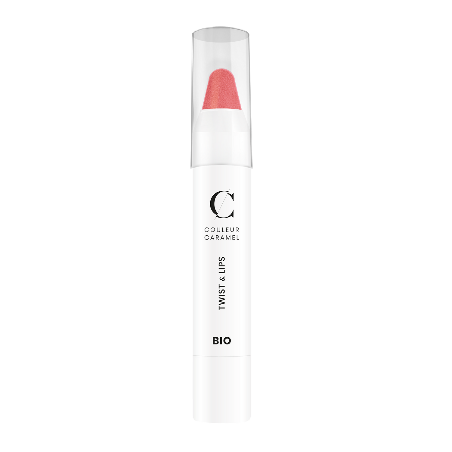 De Twist &amp; Lips van Couleur Caramel heeft meer stevigheid dan een normale lipstick en “smelt“ minder snel.