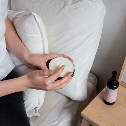 This organic body butter has a soft consistency, so it's easy to use and absorbs quickly