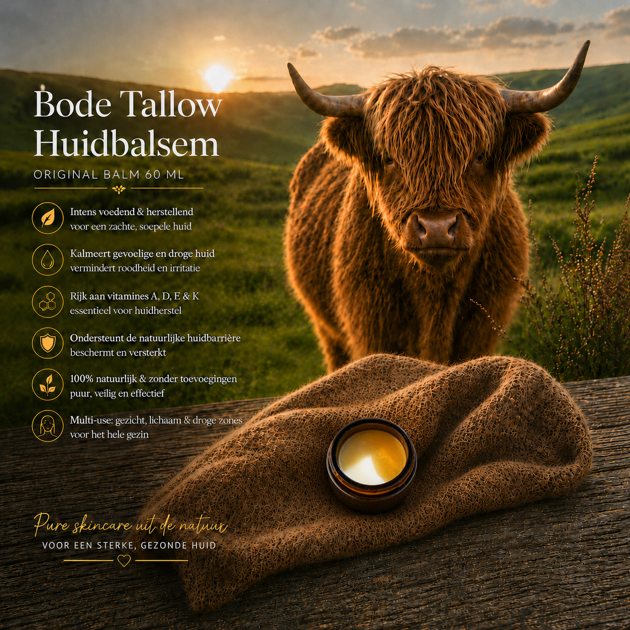 Bode Tallow huidbalsem original balm voedt droge huid natuurlijke verzorging