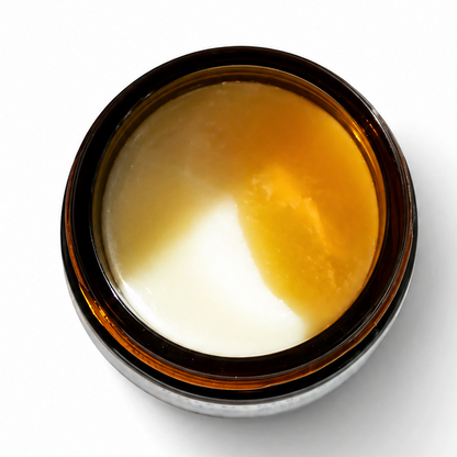 Tallow skin balm texture, nourishing natural cream