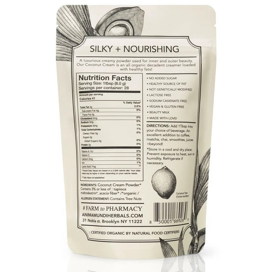 Anima Mundi COCONUT CREAM | Dairy Free Creamer