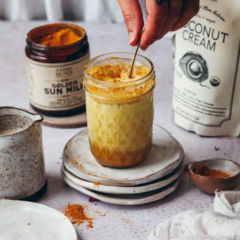 coconut creamer golden milk ritueel romig plantaardig koffie thee