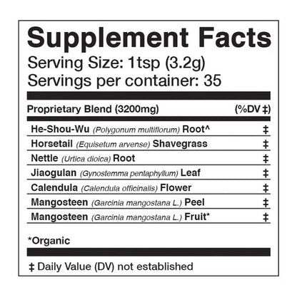 Étiquette des ingrédients du complément Collagen Booster