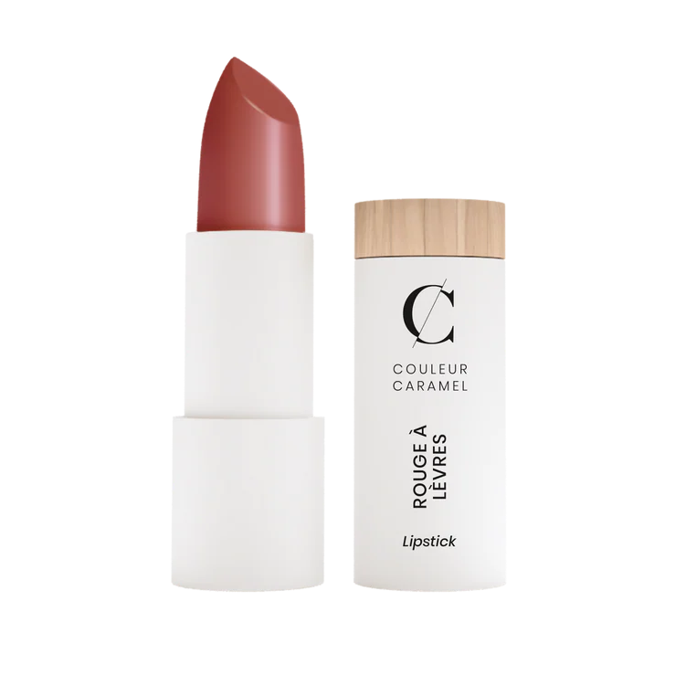 Couleur Caramel Lipstick Rosy Beige geeft zachte matte lipkleur