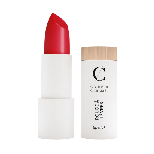 Couleur Caramel Lipstick True Red geeft klassieke satijnen lipkleur dagelijks