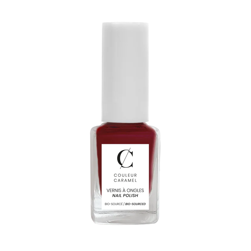 Couleur Caramel Bio Nagellak Matt Garnet geeft diepe kleur