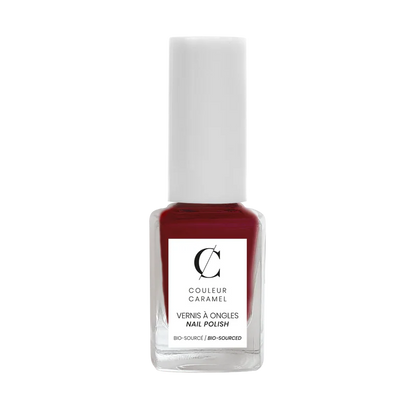 Couleur Caramel Organic Nail Polish Matt Garnet gives a deep colour