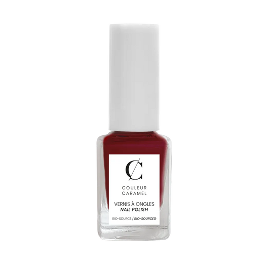 Couleur Caramel Bio Nagellak Matt Garnet geeft diepe kleur