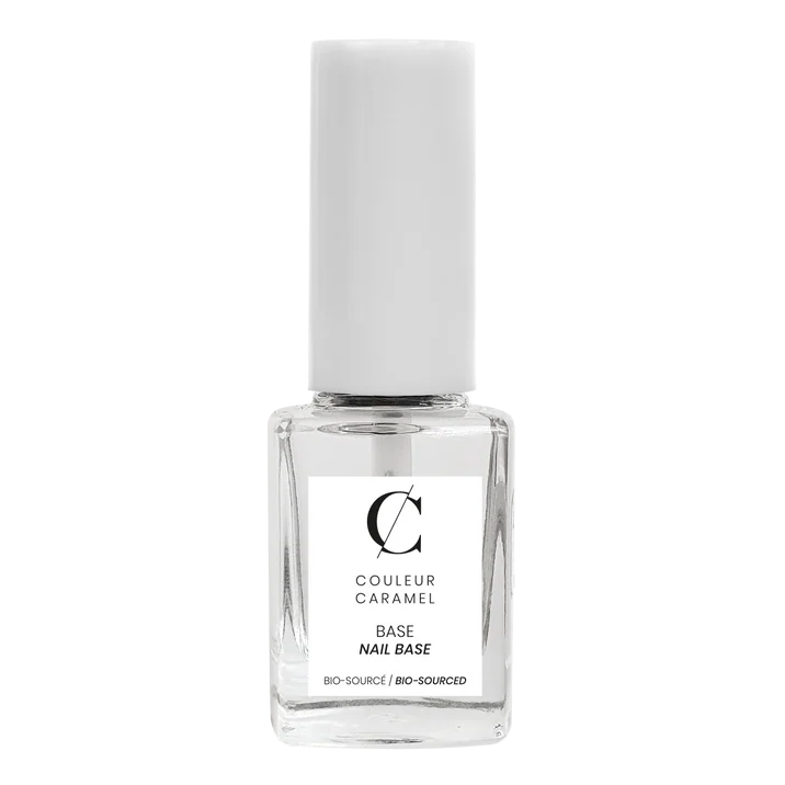 La base ongles bio Couleur Caramel protège les ongles et les fait briller