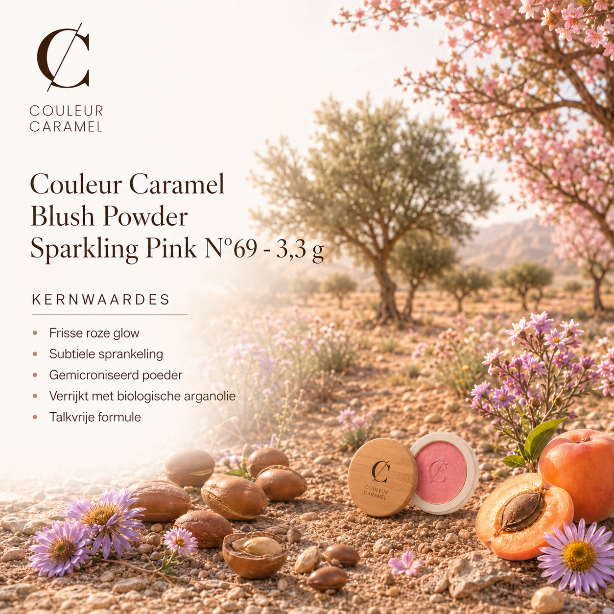Couleur Caramel Blush Powder Sparkling Pink N°69 frisse glow