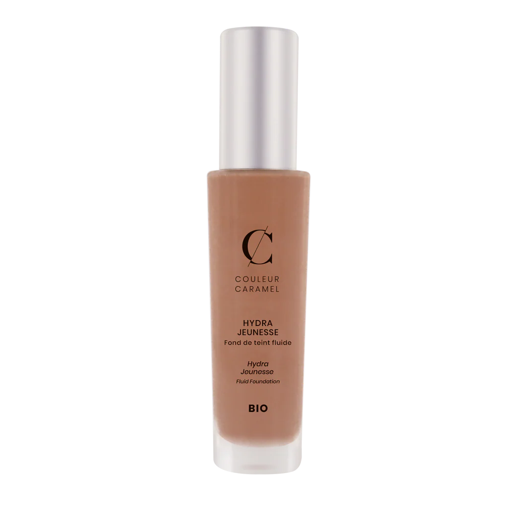 Couleur Caramel Foundation Amber Beige hero voor warme egale teint