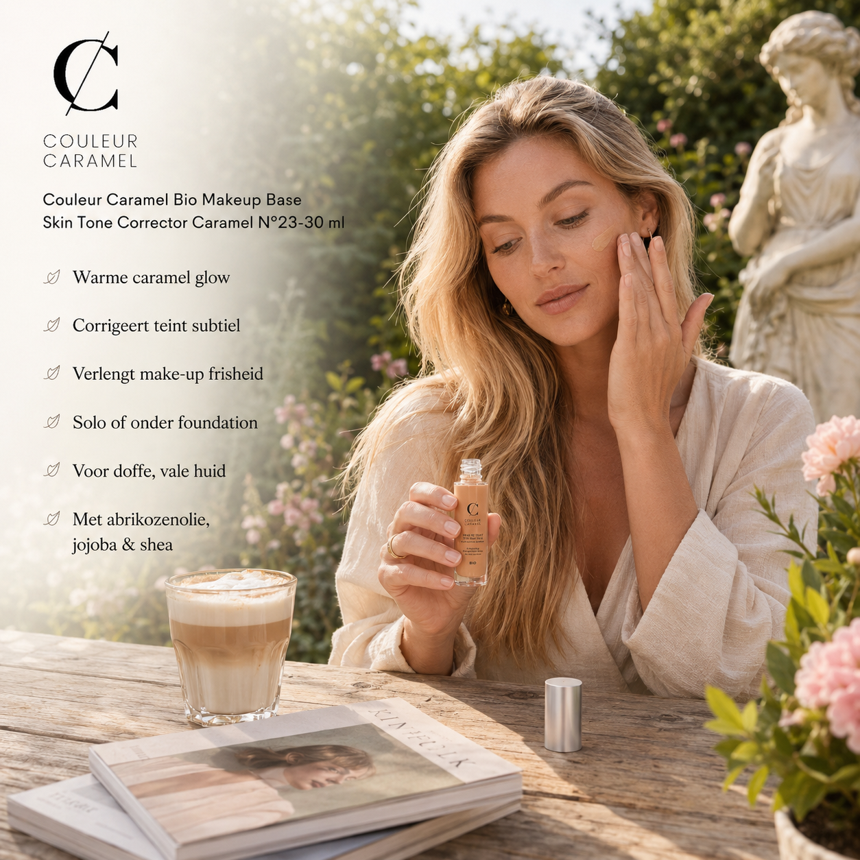 Couleur Caramel Makeup Base Caramel creëert zonnige egale teint