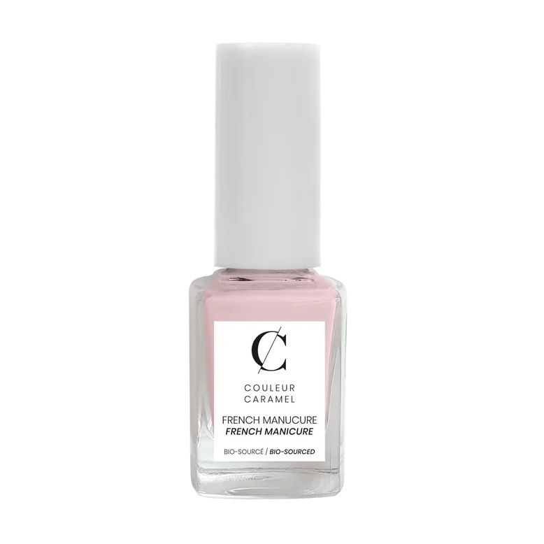 Couleur Caramel Nagellak Rose hero met verpakking voor French manicure