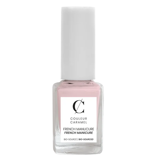 Couleur Caramel Nagellak Rose hero met verpakking voor French manicure