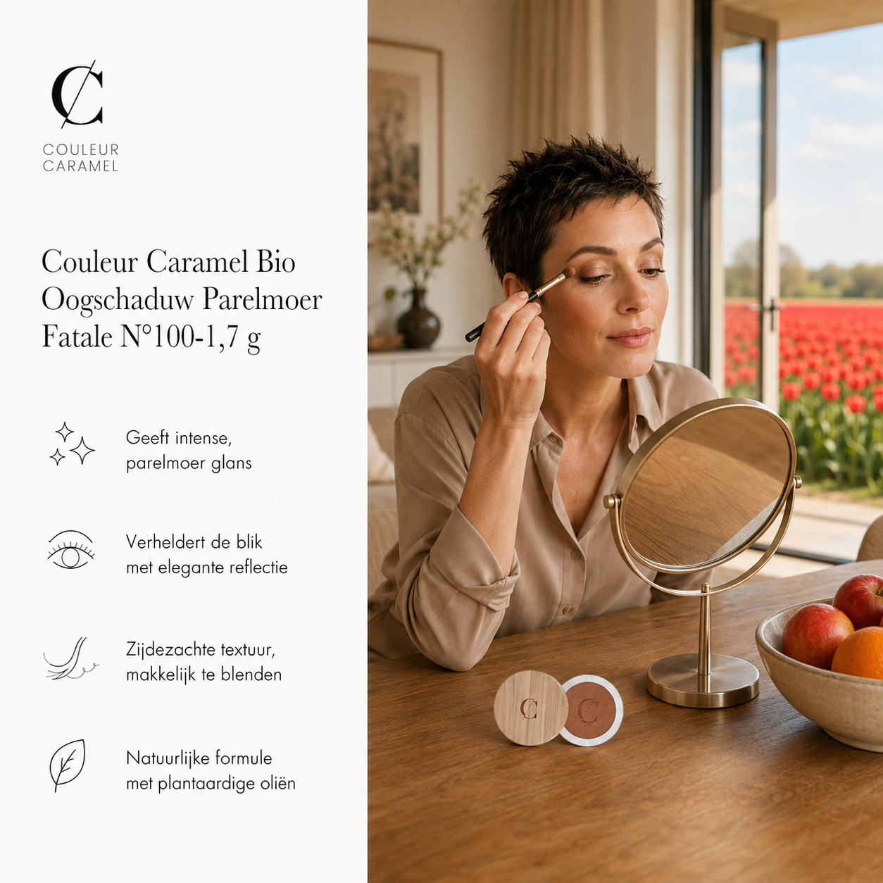 Couleur Caramel Oogschaduw sfeerbeeld voor intense elegante ooglook