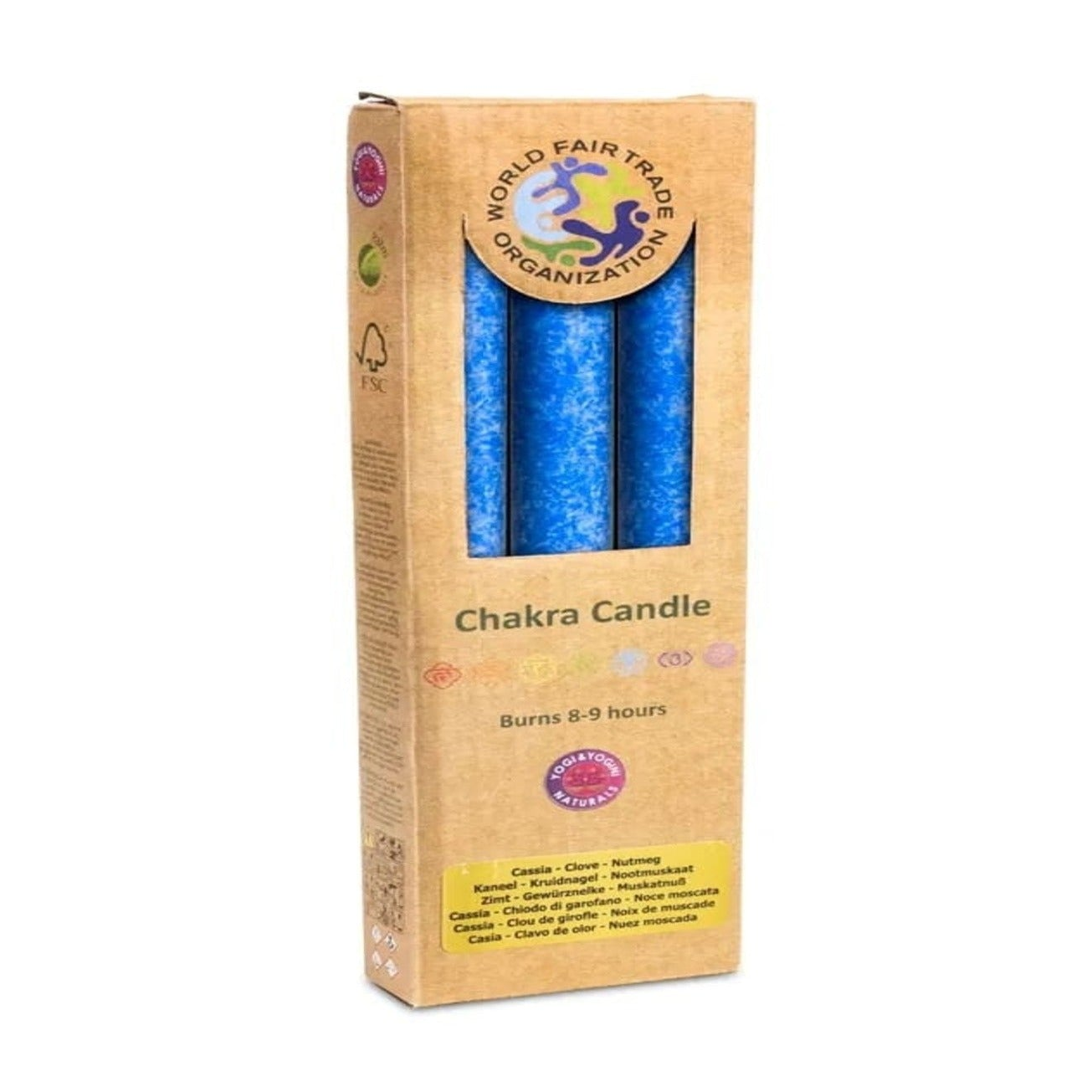Een chakra kaars kun je ook als ritueel branden:
