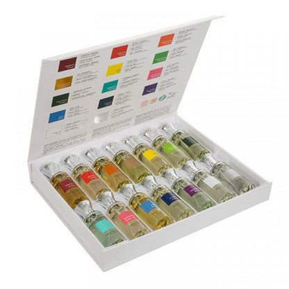 Elke kleur is een belofte voor een unieke reis. De Discovery box bevat alle veertien Altearah synergieën in 30 ml.