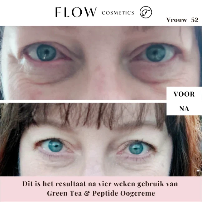 Crème contour des yeux au thé vert et aux peptides - Flow Cosmetics